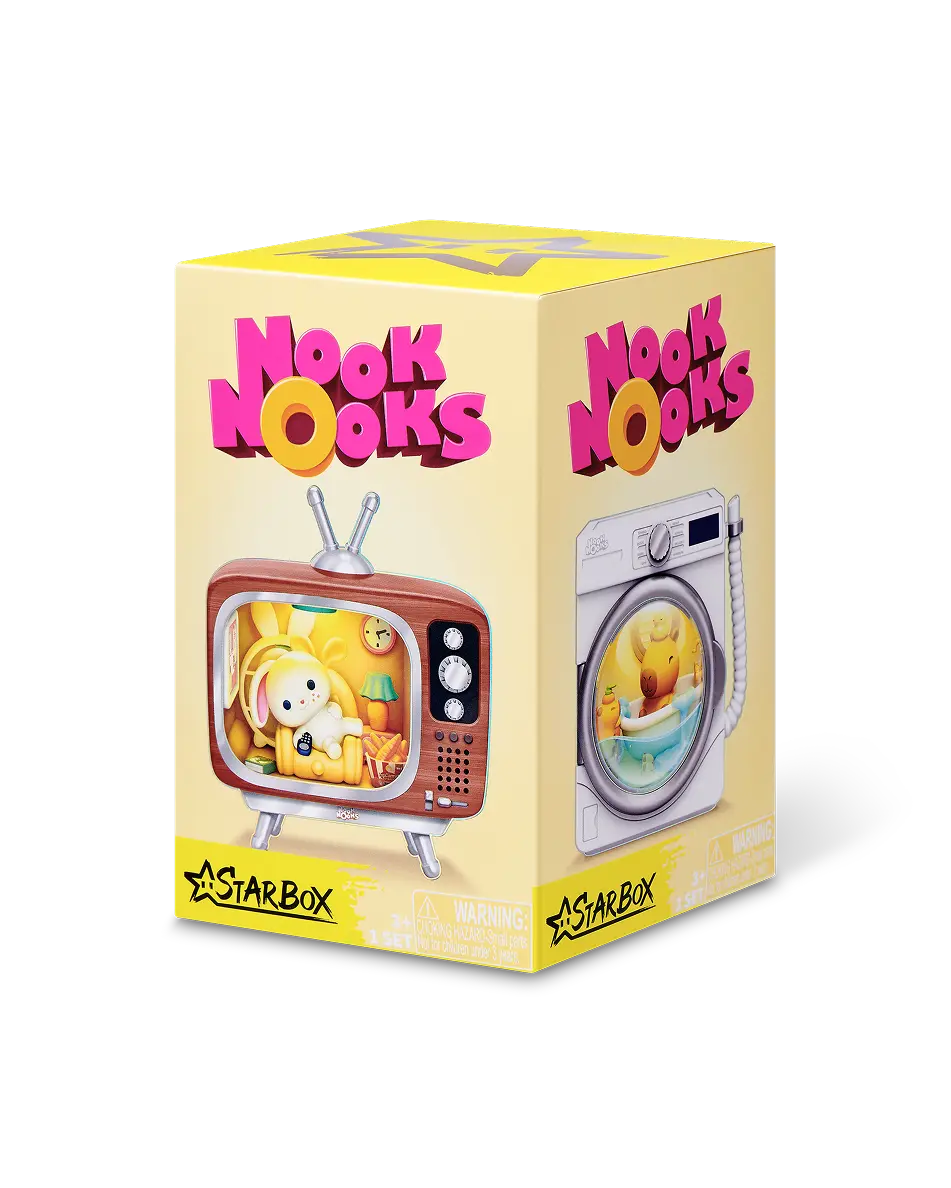 Nook Nooks blind box figurine hidden inside a miniature collectible world