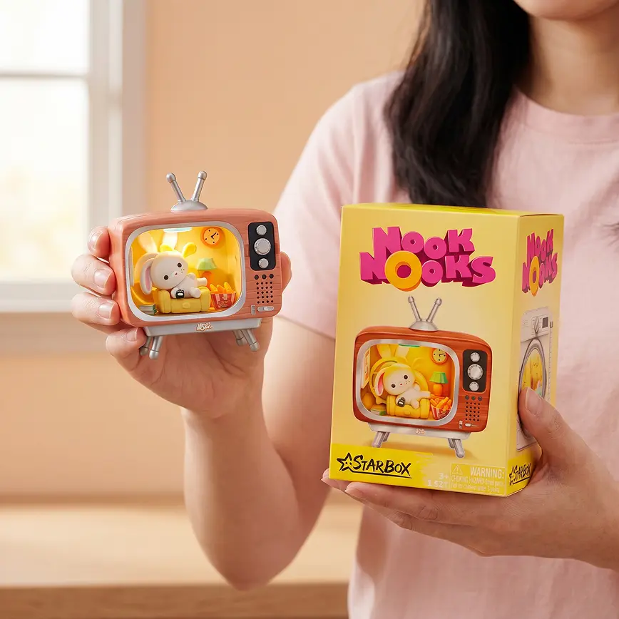 Starbox collectible character attached to a phone